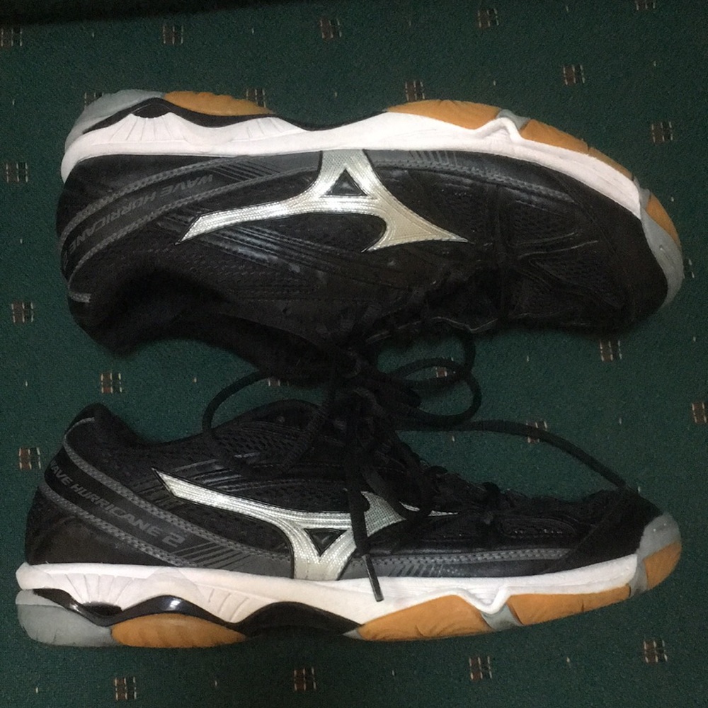 Mizuno Wave Hurricane 2 Black Volleyball Shoes Size 11 Gem